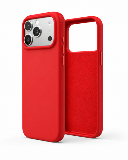 iPhone 18 Pro Max silicone case in Red - case only