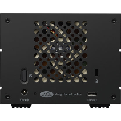 Seagate LaCie 2big RAID 16TB Desktop Hard Drive(STHJ16000800) — rear view