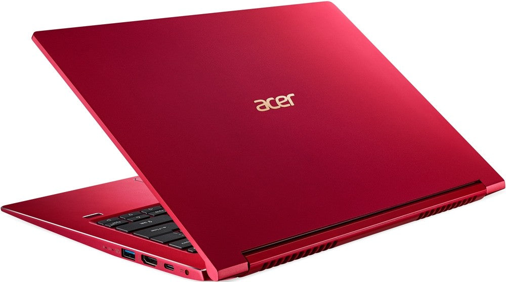 Acer Swift 3 Notebook PC – Core i5-1135G7 / 14″ FHD / 8GB RAM / 512GB SSD / Win 10 Home / Red (NX.ACSEA.001) — rear view