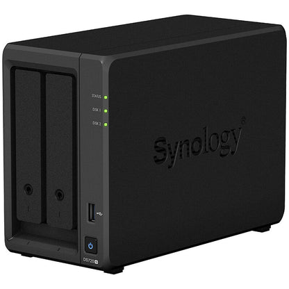 Synology DiskStation Quad Core 2 Bay NAS (Synology DS720+) — side view