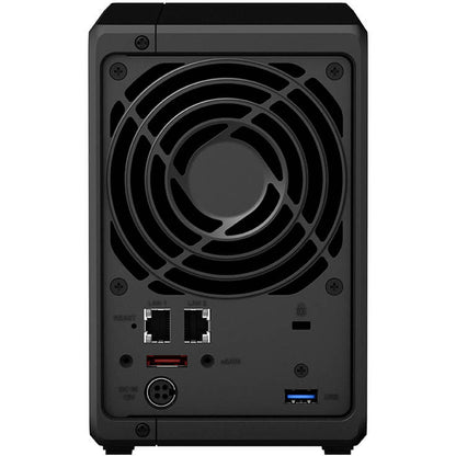 Synology DiskStation Quad Core 2 Bay NAS (Synology DS720+) — rear view