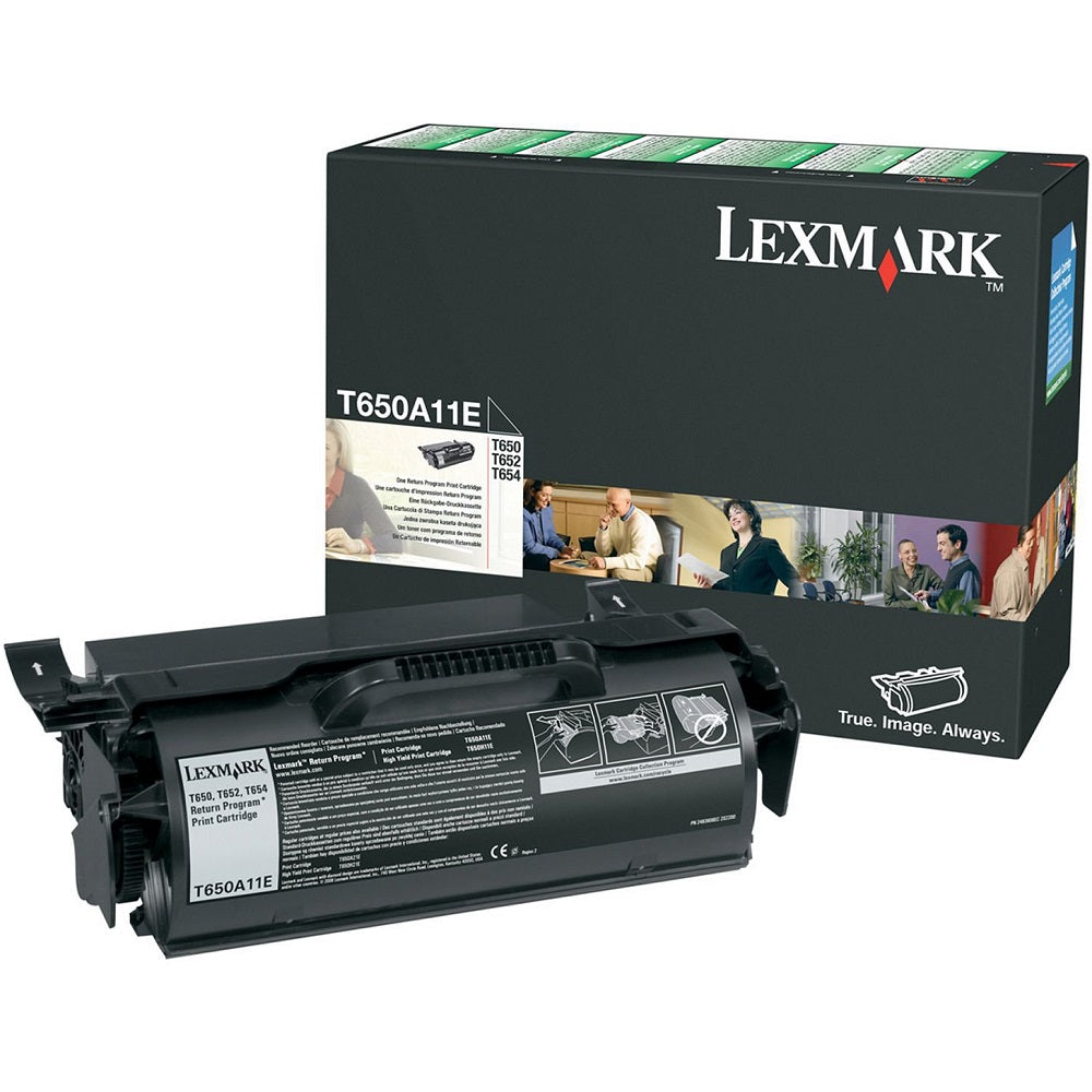 Lexmark T650A11E Return Program Black Laser Toner Cartridge image 1