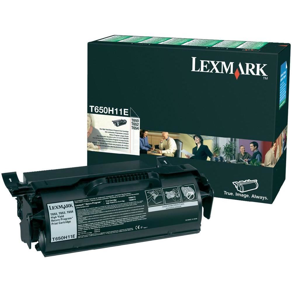 Genuine Lexmark T650H11E High Yield Return Program Black Laser Toner Cartridge image 1