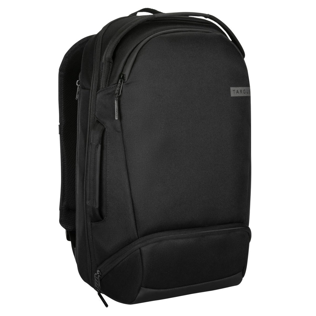 Targus 15-16″ Work+ Expandable 27L Daypack Backpack (TBB610GL) — rear view