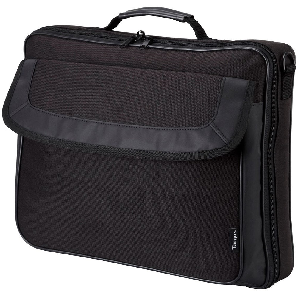 Targus Classic 15.6″ Clamshell Laptop Bag – Black (TAR300) — front view