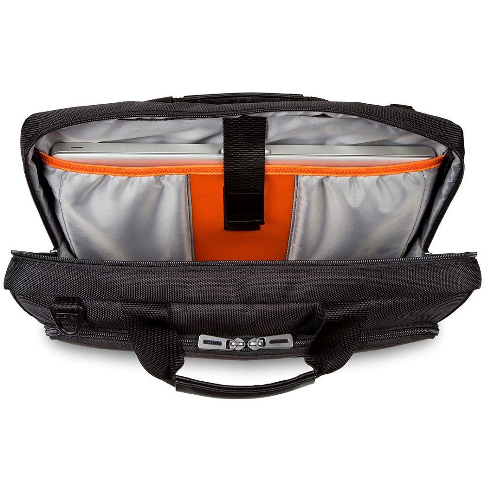 Targus CitySmart 15.6″ Slimline Topload Laptop Case – Black/Grey (TBT914EU) — front view