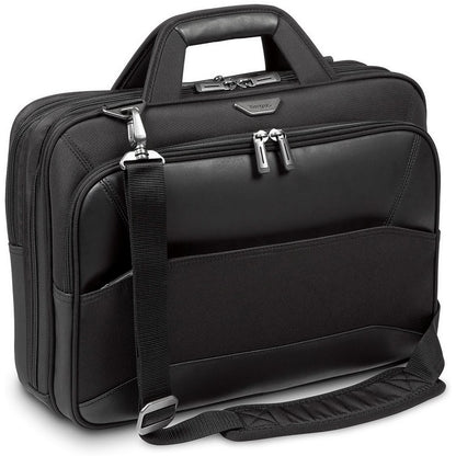 Targus Mobile VIP 15.6″ Large Topload Laptop Case – Black (TBT916EU) — front view