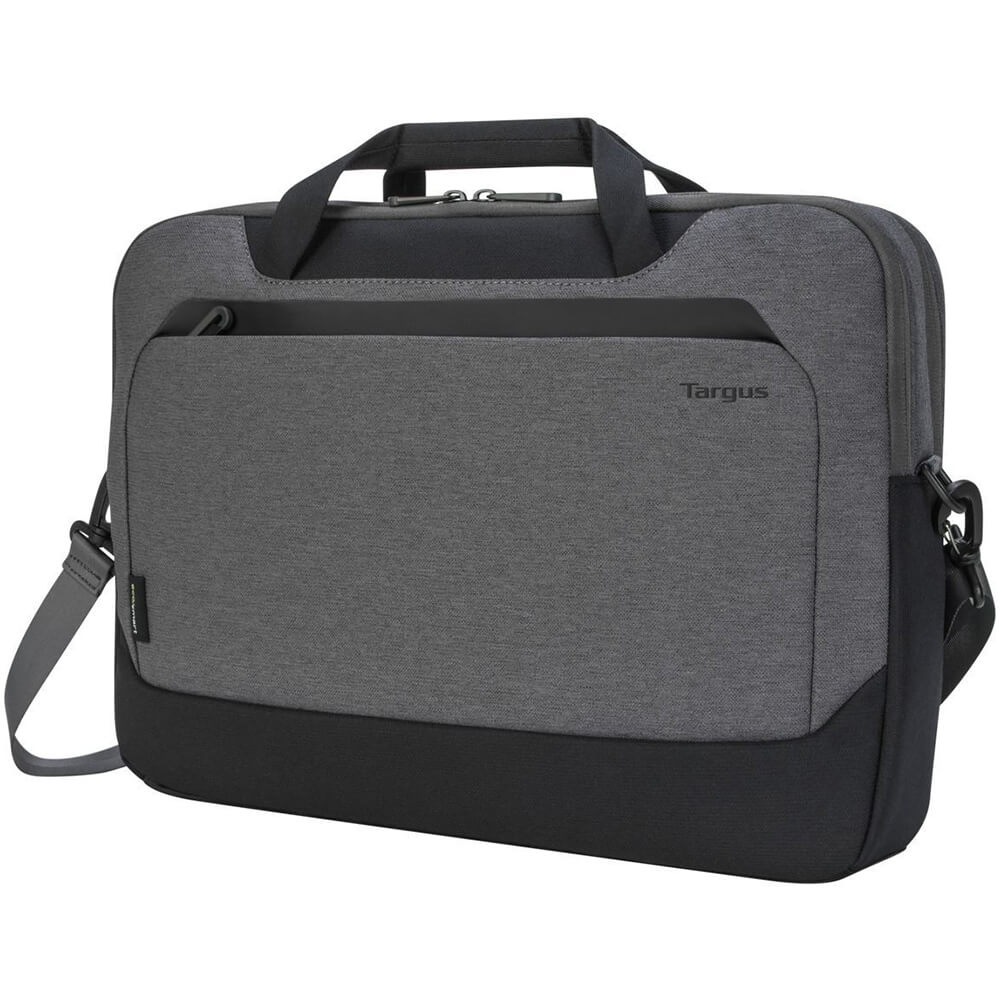 Targus 15.6″ Cypress Eco Topload – Grey (TBT92602GL) — side view