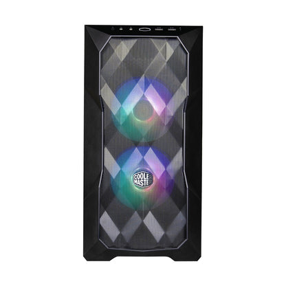 Cooler Master Masterbox TD300 Black ATX Mini-Tower PC Case (TD300-KGNN-S00) — rear view