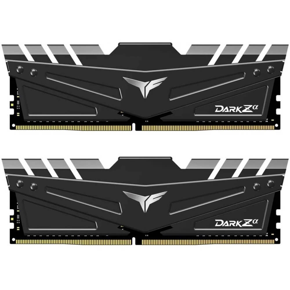 T-Force Dark Za DDR4 32GB Gaming Memory Kit – Black Heatsink (TDZAD432G3200HC16CDC01) image 1