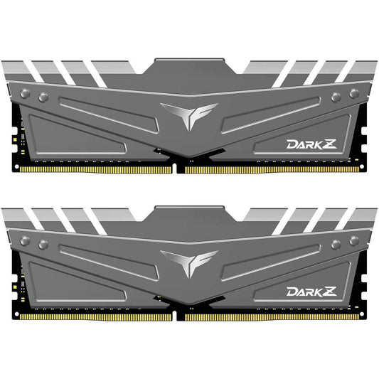 T-Force Dark Z DDR4 16GB Gaming Memory Kit – Gray Heatsink (TDZGD416G3200HC16CDC01) image 1