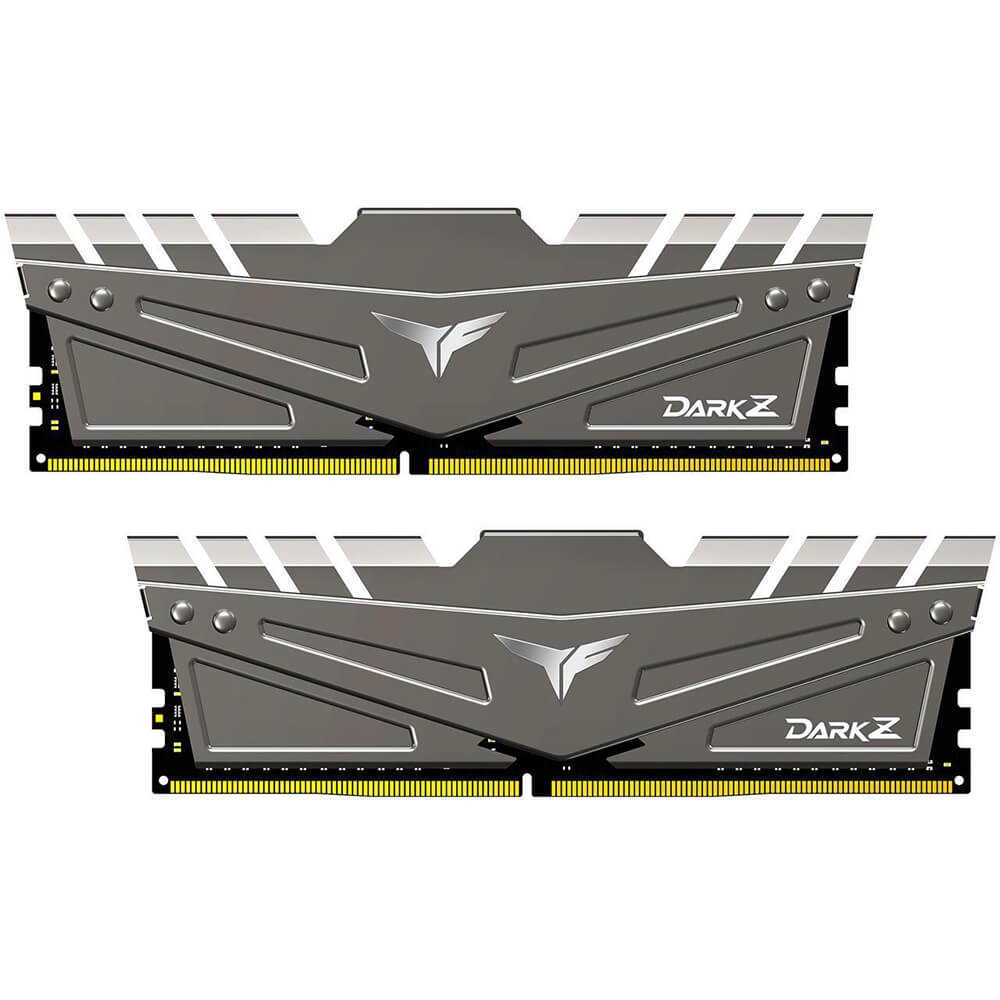 T-Force Dark Z DDR4 32GB Gaming Memory Kit – Gray Heatsink (TDZGD432G3200HC16FDC01) image 1