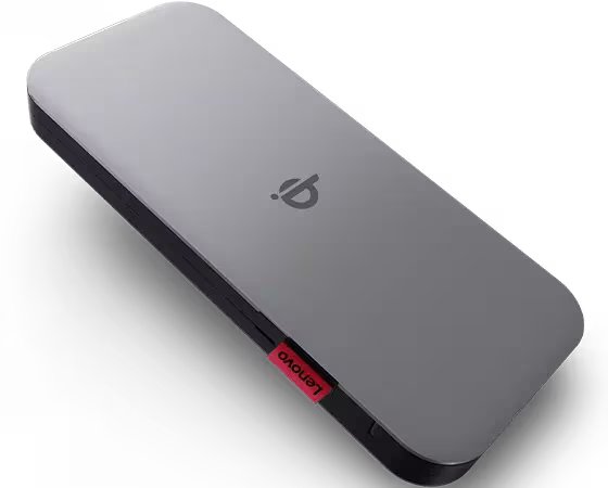 Lenovo 10000 mAh Go Wireless Mobile Power Bank (40ALLG1WWW) — side view