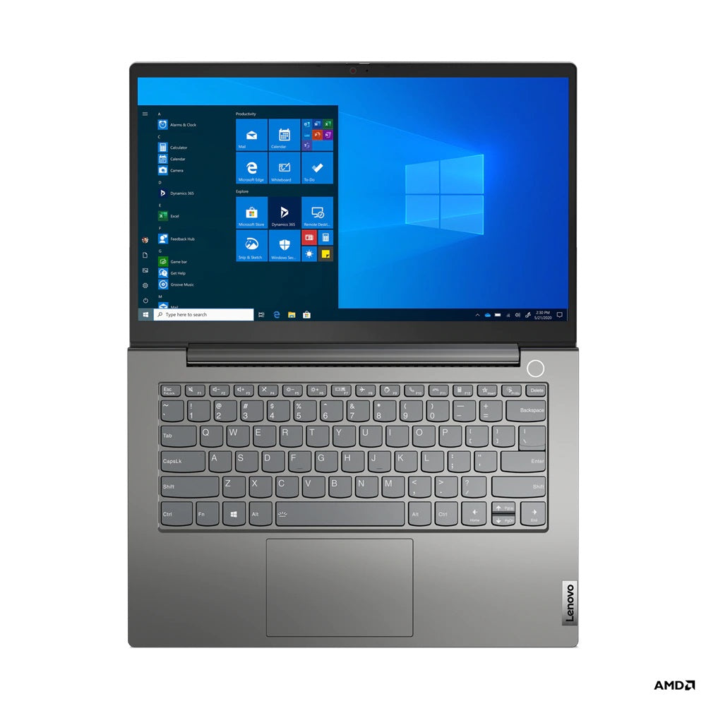 Lenovo ThinkBook 14 G3 ACL Notebook PC – Ryzen 5-5500U / 14.0″ FHD / 8GB RAM / 256GB SSD / Win 11 Pro (21A200AWSA) — side vie