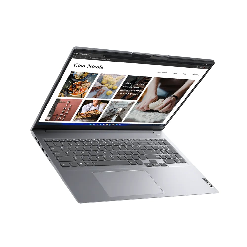 Lenovo ThinkBook 16 G4+ IAP Notebook PC – Core i7-1255U / 16.0″ WUXGA / 16GB RAM / 512GB SSD / Win 11 Pro (21CY0030SA) — rear