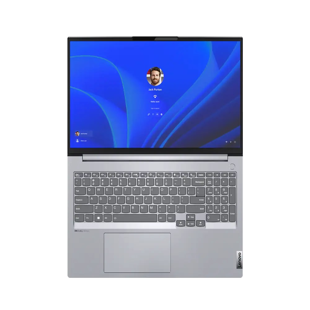 Lenovo ThinkBook 16 G4+ IAP Notebook PC – Core i7-1255U / 16.0″ WUXGA / 16GB RAM / 512GB SSD / Win 11 Pro (21CY0030SA) — fron