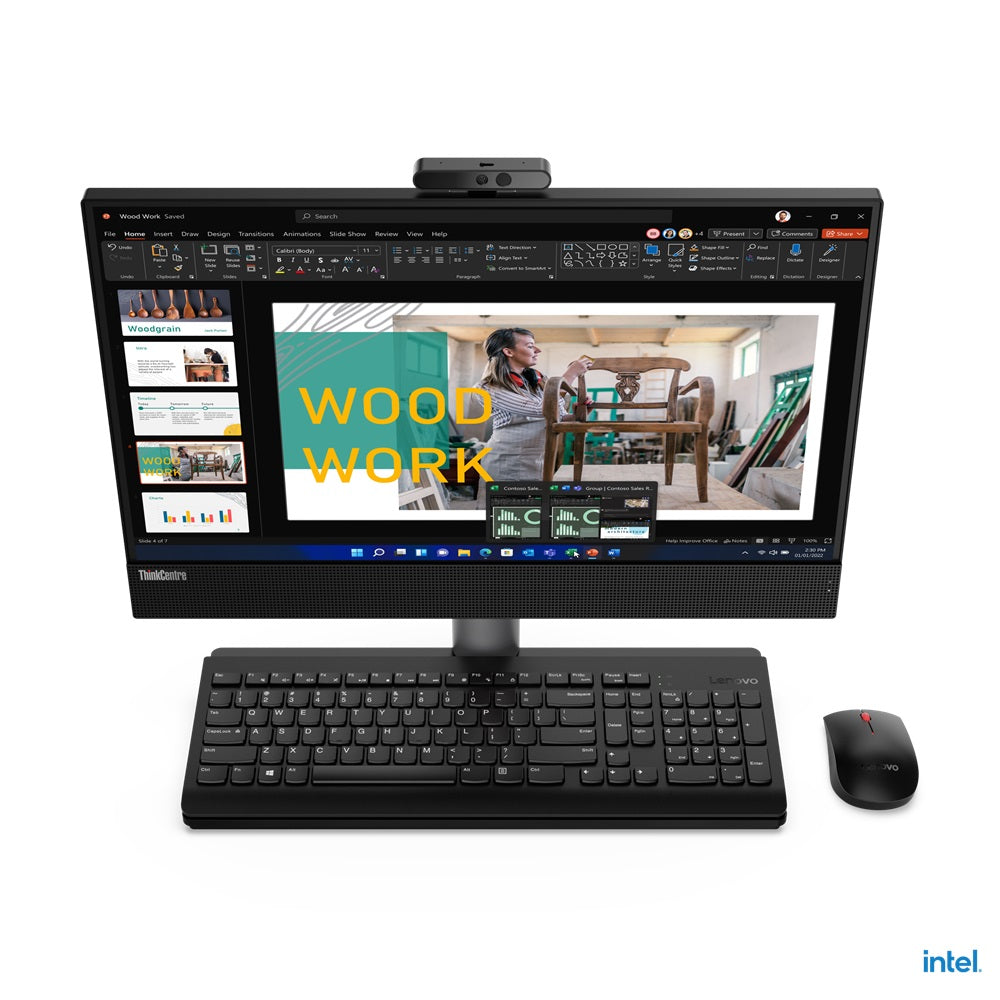 Lenovo ThinkCentre M70a Gen 3 All-in-One Desktop PC – Core i5-12400 / 21.5″ FHD Touch / 8GB RAM / 256GB SSD / Win 11 Pro (11VL001DSA) image 5