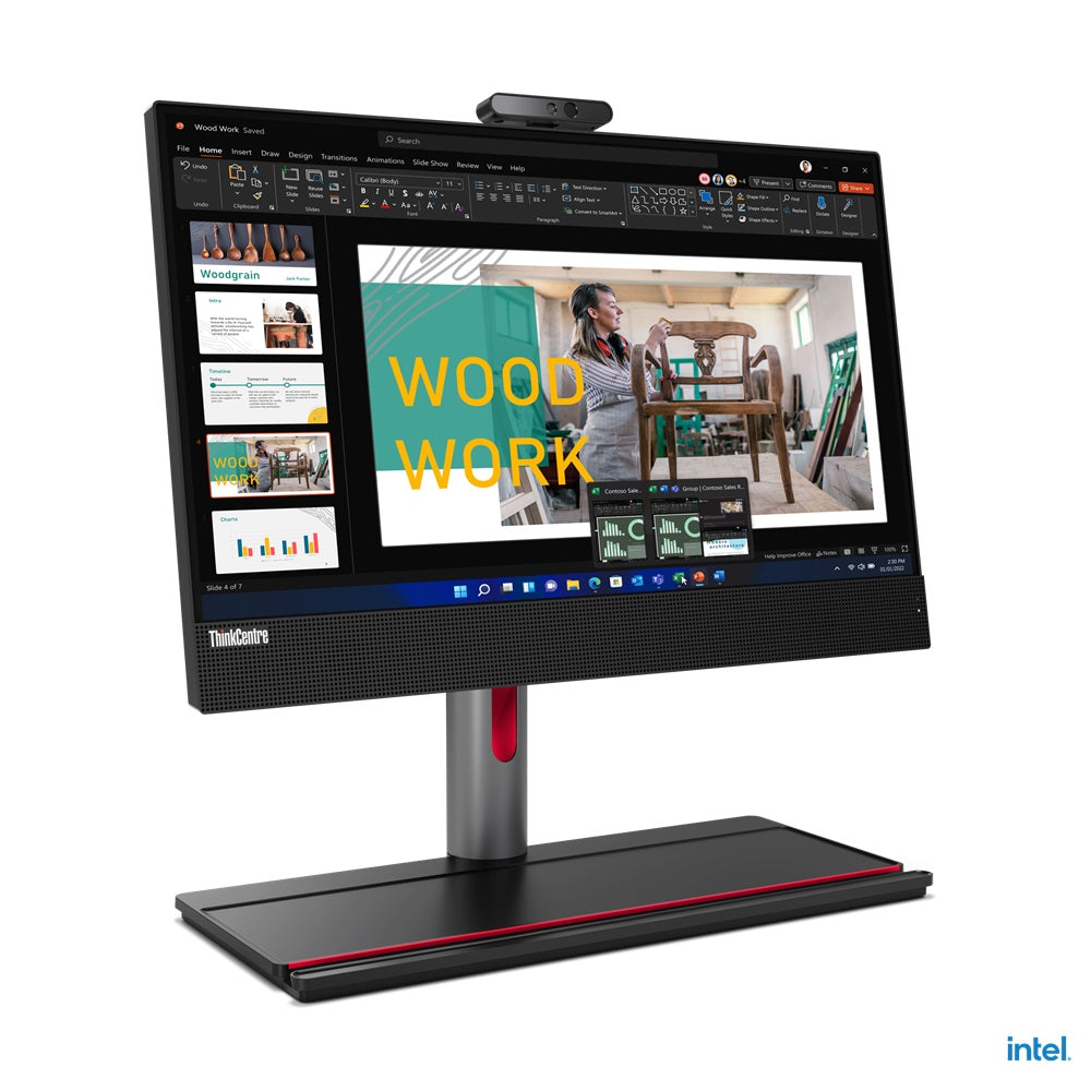 Lenovo ThinkCentre M70a Gen 3 All-in-One Desktop PC – Core i5-12400 / 21.5″ FHD Touch / 8GB RAM / 256GB SSD / Win 11 Pro (11VL001DSA) image 3