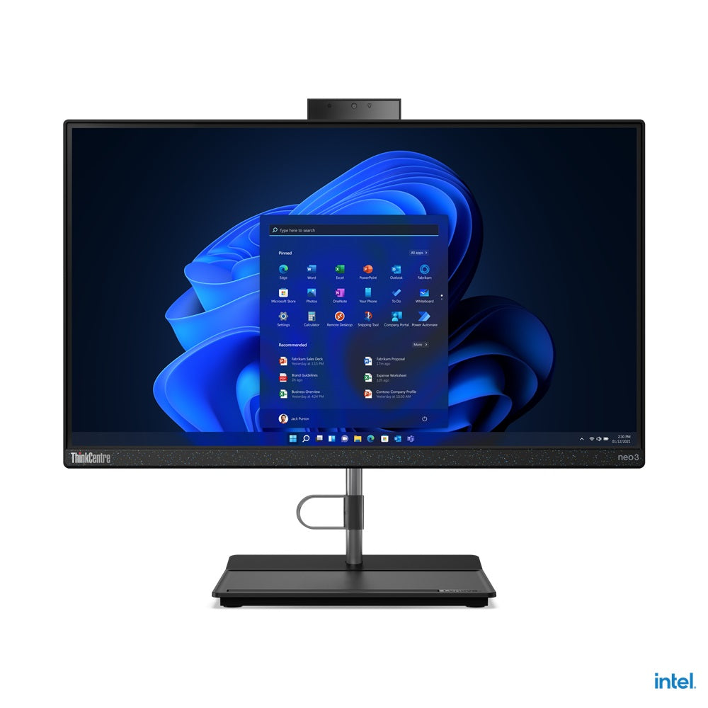 Lenovo ThinkCentre Neo 30a 22 All-in-One Desktop PC – Core i5-1240P / 21.5″ FHD / 4GB RAM / 256GB SSD / Win 11 Pro (12B10020SA) image 1