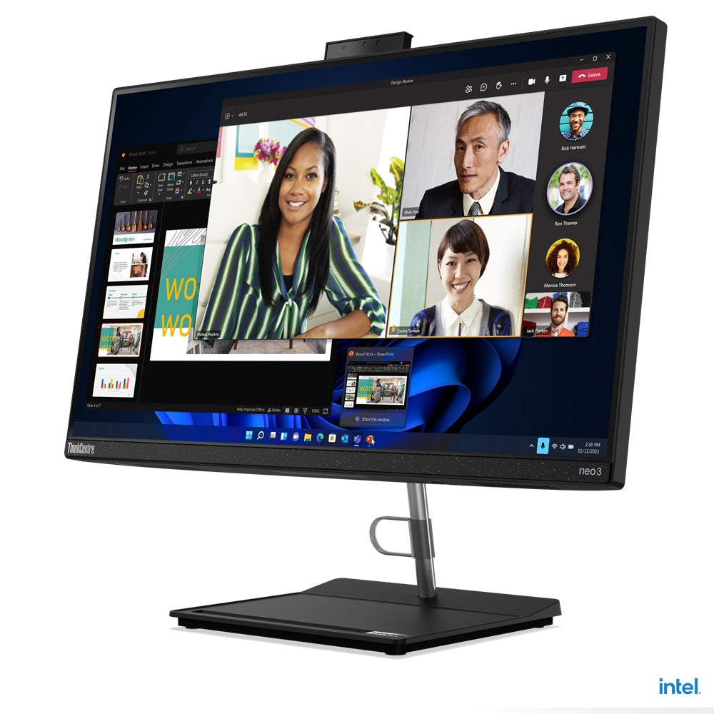 Lenovo ThinkCentre Neo 30a 24 All-in-One Desktop PC – Core i5-1240P / 23.8″ FHD / 8GB RAM / 256GB SSD / Win 11 Pro (12B00039SA) image 3