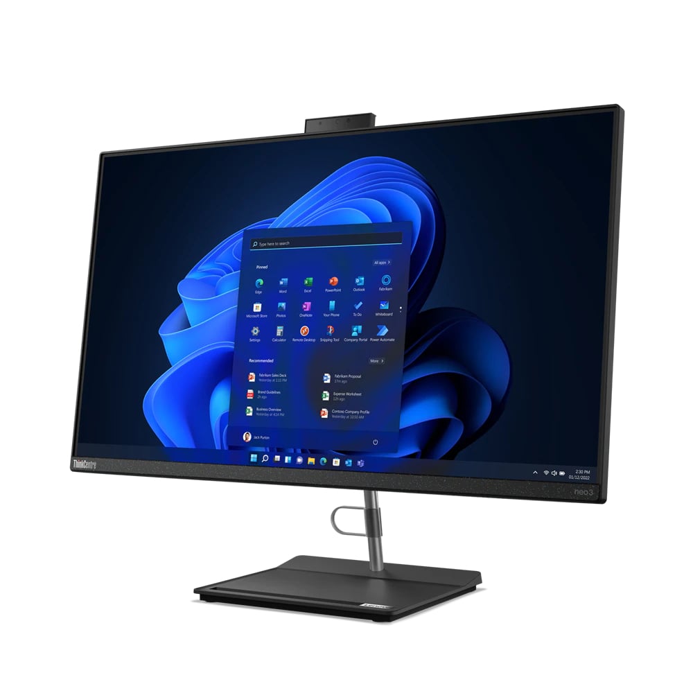 Lenovo ThinkCentre Neo 30a 27 All-in-One Desktop PC – Core i7-1260P / 27.0″ FHD / 8GB RAM / 512GB SSD / Win 11 Pro / Black (12CA0009SA) image 4