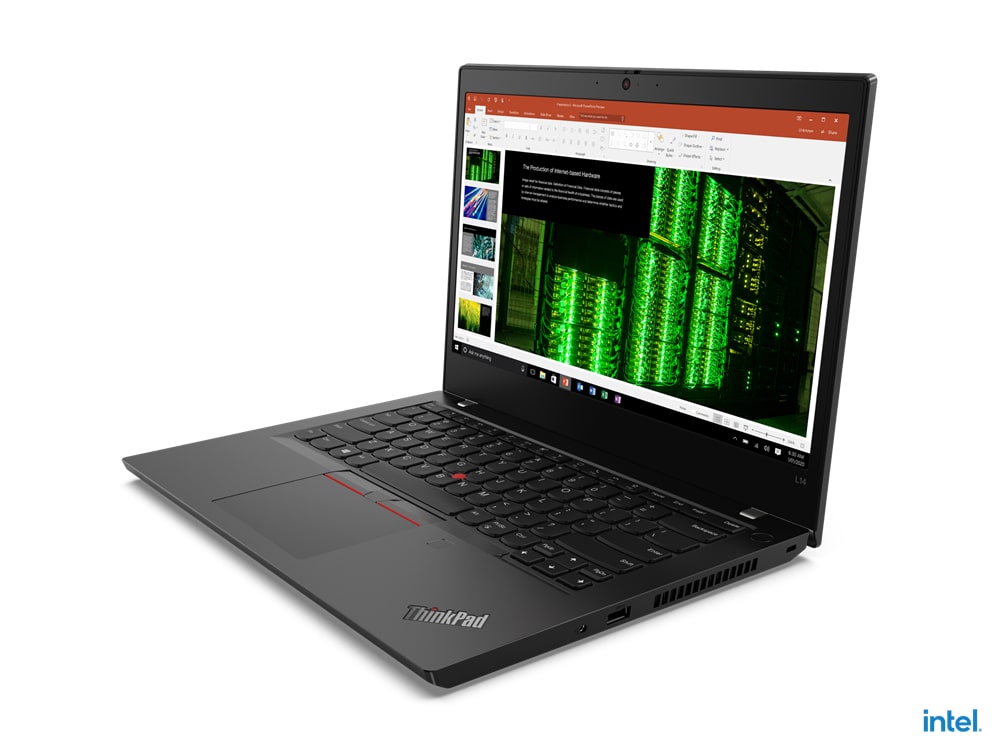 Lenovo ThinkPad L14 Gen 2 Notebook PC – Core i5-1135G7 / 14.0″ FHD / 8GB RAM / 512GB SSD / Win 11 Pro (20X100QXZA) — side vie