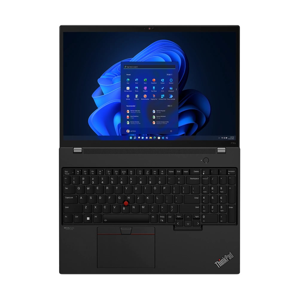 Lenovo ThinkPad P16s Gen 1 Notebook PC – Core i7-1260P / 16.0″ WQXGA / 16GB RAM / 512GB SSD / Win 11 Pro (21BT004KZA) — front