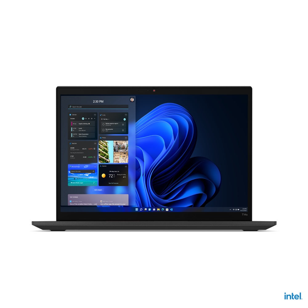 Lenovo ThinkPad T14s Gen 3 Notebook PC – Core i7-1260P / 14.0″ WUXGA / 16GB RAM / 512GB SSD / Win 11 Pro (21BR001AZA) — front