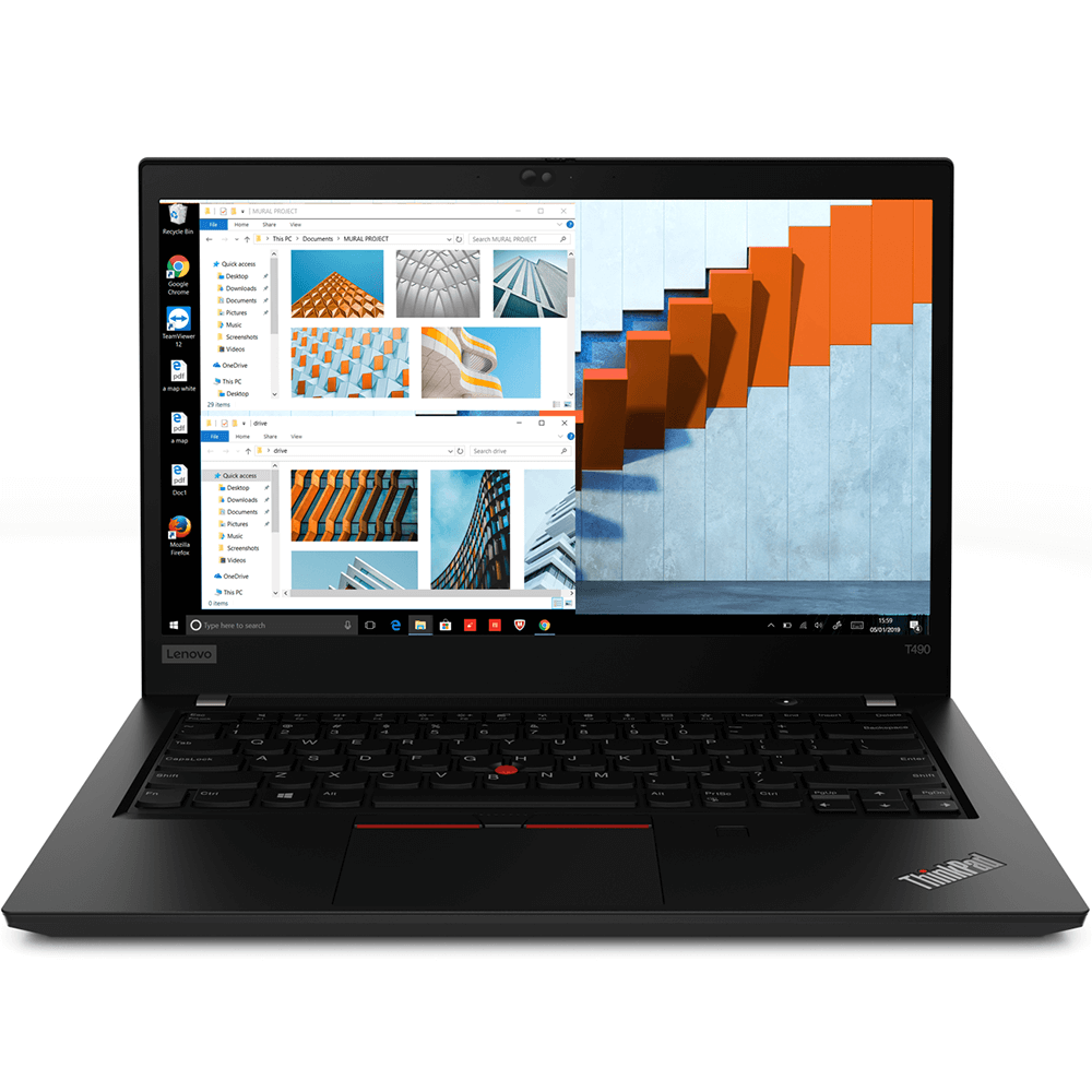 Lenovo ThinkPad T490 Notebook PC – Core i5-8265U / 14″ FHD / 8GB RAM / 512GB SSD / 4G LTE / Win 10 Pro (20N20034ZA)