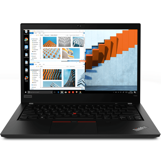 Lenovo ThinkPad T490 Notebook PC – Core i5-8265U / 14″ FHD / 8GB RAM / 512GB SSD / 4G LTE / Win 10 Pro (20N20034ZA) image 1