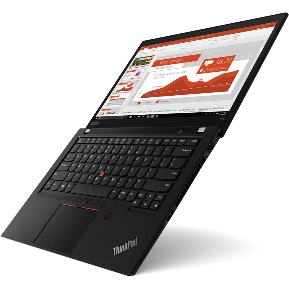 Lenovo ThinkPad T490 Notebook PC – Core i5-8265U / 14″ FHD / 8GB RAM / 512GB SSD / 4G LTE / Win 10 Pro (20N20034ZA) — rear vi