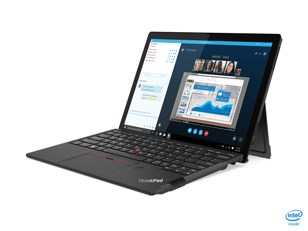 Lenovo ThinkPad X12 Detachable Notebook PC – Core i5-1130G7 / 12.3″ FHD+ Touch / 16GB RAM / 512GB SSD / Win 11 Pro (20UW0054Z