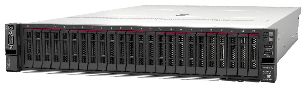 Lenovo ISG ThinkSystem SR650 V2 Rack Server – Xeon Silver 4309Y / 32GB RAM / RAID 9350-8i / 8 x 2.5″ SAS Open Drive Bays (7Z73A06WEA) image 1