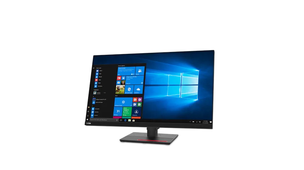 Lenovo ThinkVision T32h-20 31.5-inch Monitor (61F1GAT2SA) — rear view