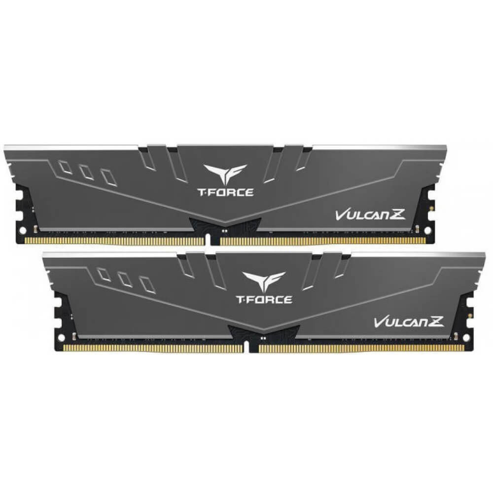 T-FORCE VULCAN Z 16GB Gaming Memory KIT – GRAY HEATSINK (TLZGD416G3200HC16FDC01) image 1