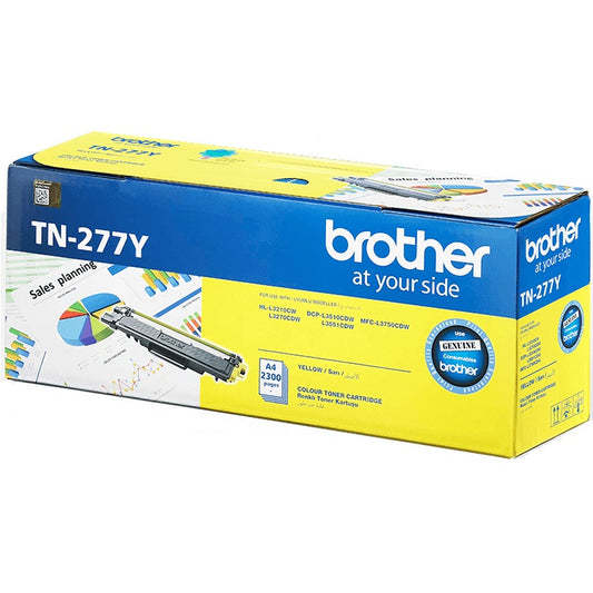 Brother TN-277Y Yellow Laser Toner Cartridge image 1