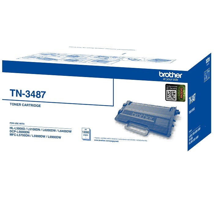 Brother TN-3487 Black Laser Toner Cartridge image 1