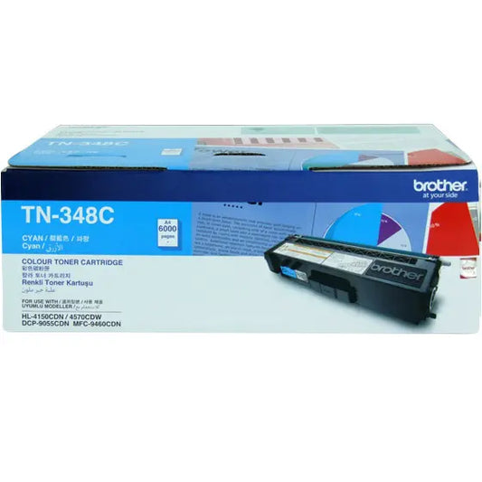 Brother TN-348C Cyan Toner Cartridge image 1
