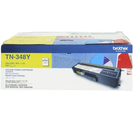 Brother TN-348Y Yellow Toner Cartridge image 1