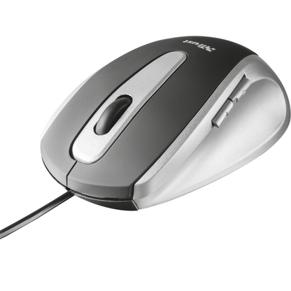 Trust Easyclick Mouse – Black (TRS-16535) — in use