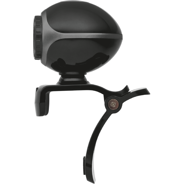 Trust Exis Webcam – black/silver (TRS-17003) — front view