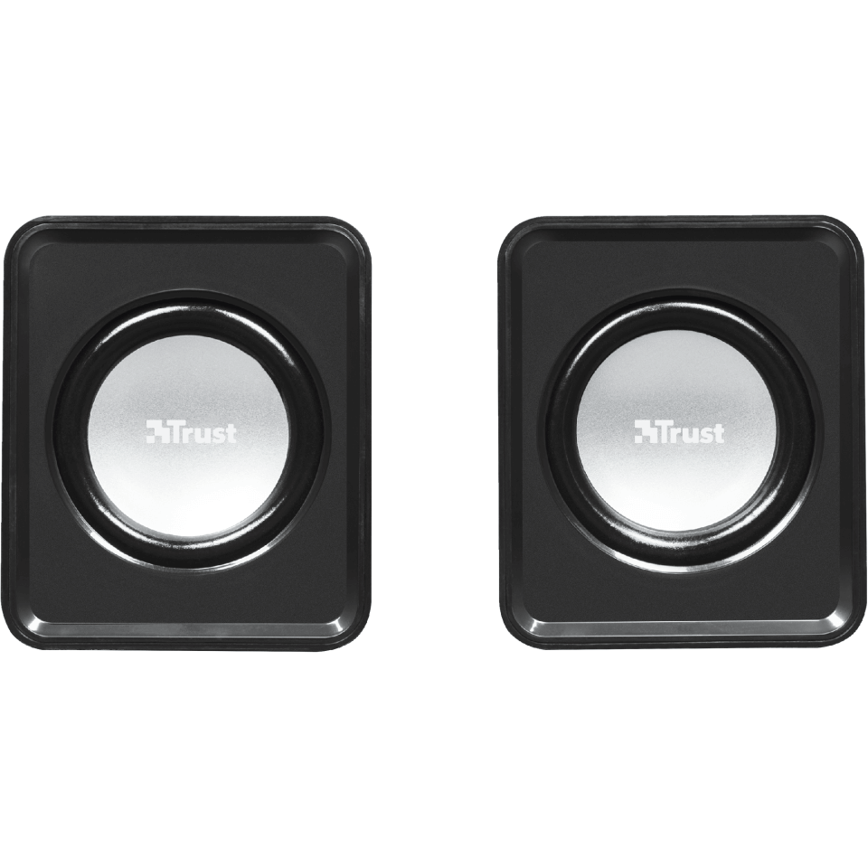 Trust Audio Leto Compact 2.0 Speaker Set Black (TRS-19830) — side view