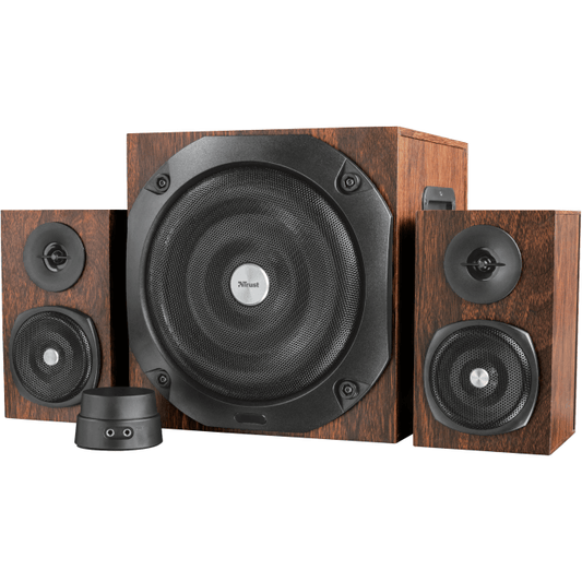 Trust Audio Vigor 2.1 Subwoofer Speaker Set – brown (TRS-20244) image 1