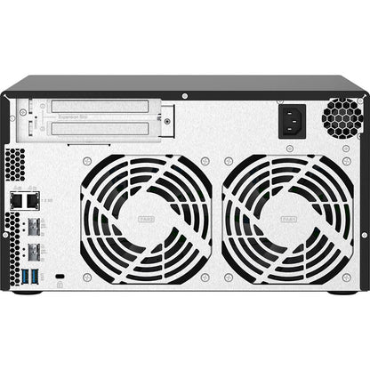Qnap 8 Bay Tower Nas 1.7ghz 4 Core Alpine Al-324 Processor (TS-832PX-4G) — side view