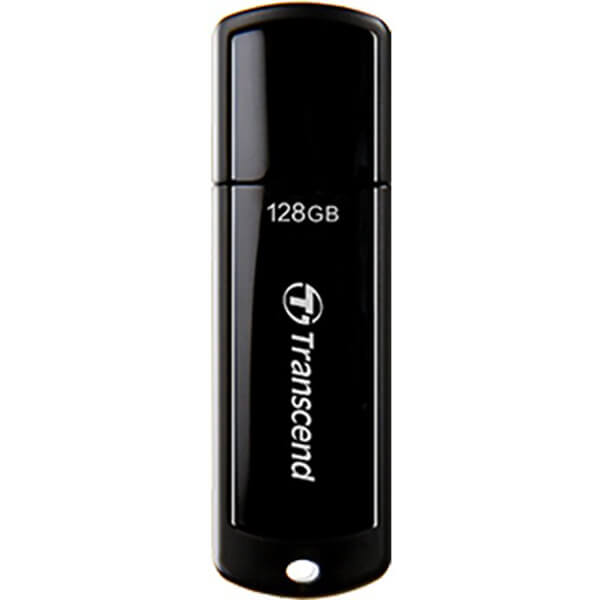 Transcend JetFlash 700 128GB Super Speed USB Flash Drive – Piano Black (TS128GJF700)