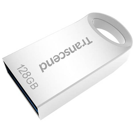 Transcend JetFlash 710 128GB Super Speed Discreet USB Flash Drive – Silver (TS128GJF710S) image 2