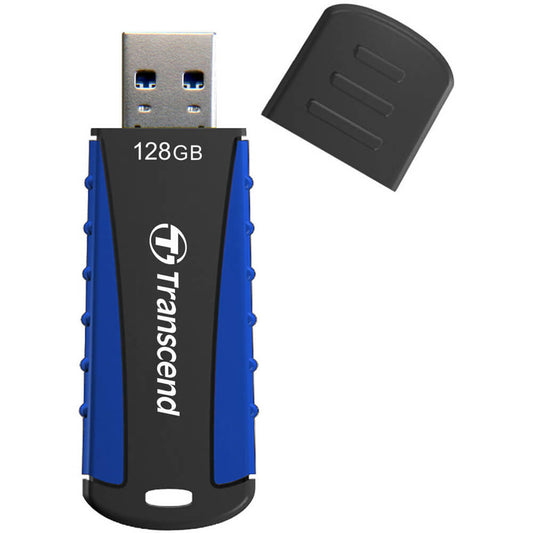 Transcend JetFlash 810 128GB Super Speed RUGGED USB Flash Drive – Blue (TS128GJF810) image 2