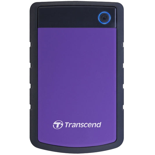 Transcend StoreJet 25H3 2TB USB 3.1 Robust External Hard Drive – Purple (TS2TSJ25H3P) image 1