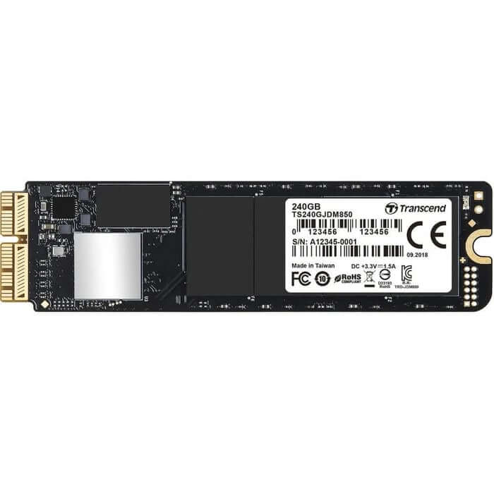 Transcend JetDrive 850 240GB PCIe NVMe Gen 3.0 Solid State Drive for Mac (TS240GJDM850) image 1