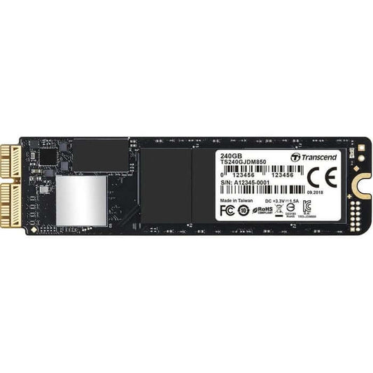 Transcend JetDrive 850 240GB PCIe NVMe Gen 3.0 Solid State Drive for Mac (TS240GJDM850) image 1